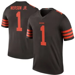 Cleveland Browns Men's Legend Brown Color Rush Jersey (1 Martin Emerson Jr.)