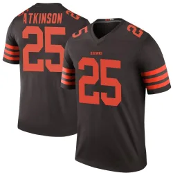Cleveland Browns Men's Legend Brown Color Rush Jersey (25 George Atkinson)