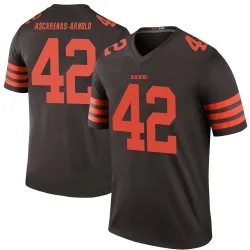 Cleveland Browns Men's Legend Brown Color Rush Jersey (42 Easton Mascarenas-Arnold)