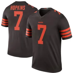 Cleveland Browns Men's Legend Brown Color Rush Jersey (7 Dustin Hopkins)