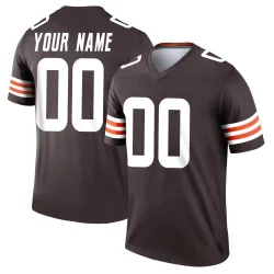 Cleveland Browns Men's Legend Brown Jersey (00 Custom)