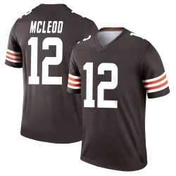 Cleveland Browns Men's Legend Brown Jersey (12 Rodney McLeod Jr.)