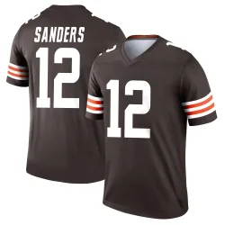 Cleveland Browns Men's Legend Brown Jersey (12 Shedeur Sanders)
