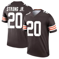 Cleveland Browns Men's Legend Brown Jersey (20 Pierre Strong Jr.)