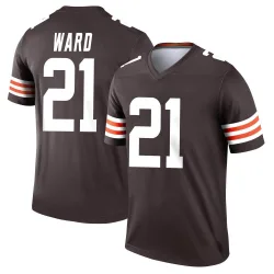 Cleveland Browns Men's Legend Brown Jersey (21 Denzel Ward)
