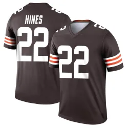 Cleveland Browns Men's Legend Brown Jersey (22 Nyheim Hines)