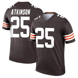 Cleveland Browns Men's Legend Brown Jersey (25 George Atkinson)