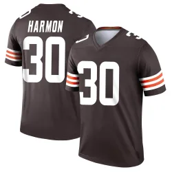 Cleveland Browns Men's Legend Brown Jersey (30 Duron Harmon)
