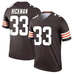 Cleveland Browns Men's Legend Brown Jersey (33 Ronnie Hickman)