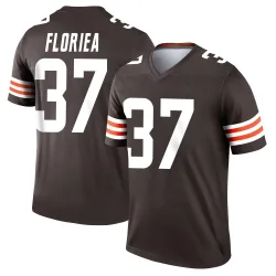 Cleveland Browns Men's Legend Brown Jersey (37 Luke Floriea)