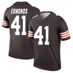 Cleveland Browns Men's Legend Brown Jersey (41 Chris Edmonds)