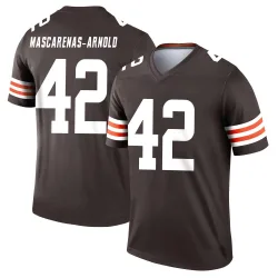Cleveland Browns Men's Legend Brown Jersey (42 Easton Mascarenas-Arnold)