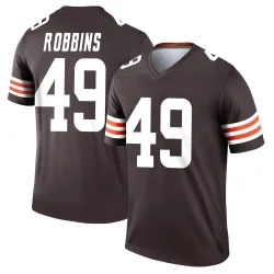 Cleveland Browns Men's Legend Brown Jersey (49 Aidan Robbins)