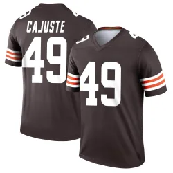 Cleveland Browns Men's Legend Brown Jersey (49 Devon Cajuste)
