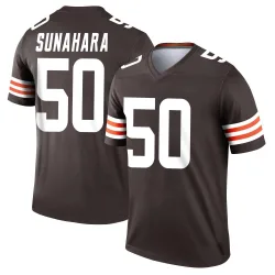 Cleveland Browns Men's Legend Brown Jersey (50 Rex Sunahara)