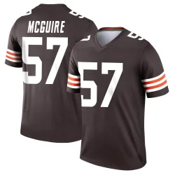 Cleveland Browns Men's Legend Brown Jersey (57 Isaiah McGuire)