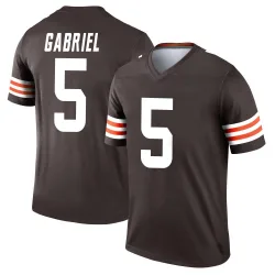 Cleveland Browns Men's Legend Brown Jersey (5 Dillon Gabriel)
