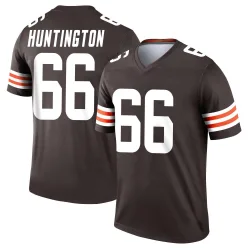 Cleveland Browns Men's Legend Brown Jersey (66 Adin Huntington)