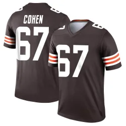 Cleveland Browns Men's Legend Brown Jersey (67 Javion Cohen)