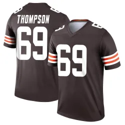 Cleveland Browns Men's Legend Brown Jersey (69 Lorenzo Thompson)