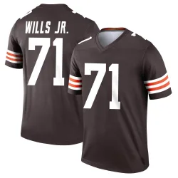 Cleveland Browns Men's Legend Brown Jersey (71 Jedrick Wills Jr.)