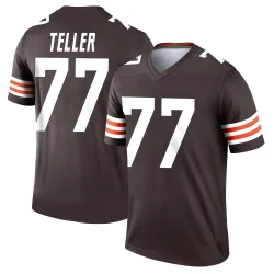 Cleveland Browns Men's Legend Brown Jersey (77 Wyatt Teller)
