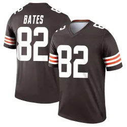 Cleveland Browns Men's Legend Brown Jersey (82 Brenden Bates)
