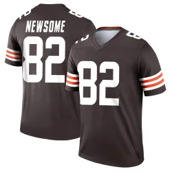 Cleveland Browns Men's Legend Brown Jersey (82 Ozzie Newsome)