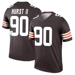 Cleveland Browns Men's Legend Brown Jersey (90 Maurice Hurst II)