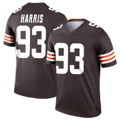 Cleveland Browns Men's Legend Brown Jersey (93 Shelby Harris)