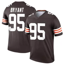 Cleveland Browns Men's Legend Brown Jersey (95 Armonty Bryant)