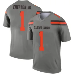Cleveland Browns Men's Legend Inverted Silver Jersey (1 Martin Emerson Jr.)