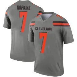 Cleveland Browns Men's Legend Inverted Silver Jersey (7 Dustin Hopkins)