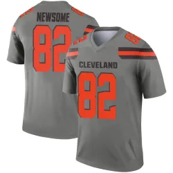 Cleveland Browns Men's Legend Inverted Silver Jersey (82 Ozzie Newsome)