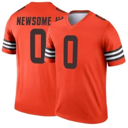 Cleveland Browns Men's Legend Orange Inverted Jersey (0 Greg Newsome II)