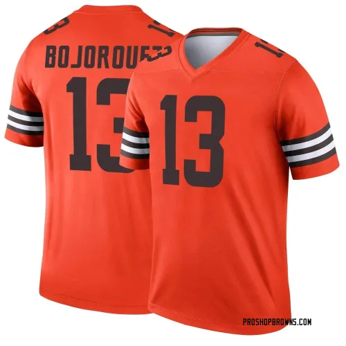 Cleveland Browns Men's Legend Orange Inverted Jersey (13 Corey Bojorquez)