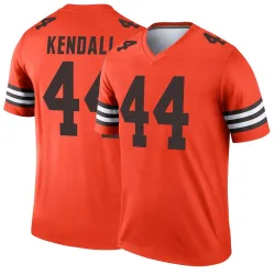 Cleveland Browns Men's Legend Orange Inverted Jersey (44 Anthony Kendall)