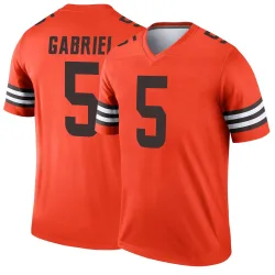 Cleveland Browns Men's Legend Orange Inverted Jersey (5 Dillon Gabriel)