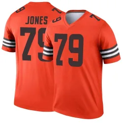 Cleveland Browns Men's Legend Orange Inverted Jersey (79 Dawand Jones)