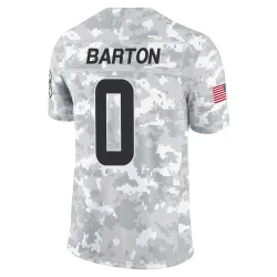 Cleveland Browns Men's Limited Arctic Camo 2024 Salute to Service Jersey (0 Jackson Barton)