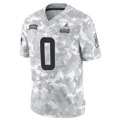 Cleveland Browns Men's Limited Arctic Camo 2024 Salute to Service Jersey (0 Ja'seem Reed)