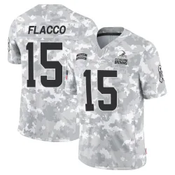 Cleveland Browns Men's Limited Arctic Camo 2024 Salute to Service Jersey (15 Joe Flacco)