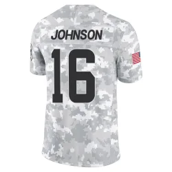Cleveland Browns Men's Limited Arctic Camo 2024 Salute to Service Jersey (16 Diontae Johnson)