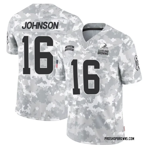 Cleveland Browns Men's Limited Arctic Camo 2024 Salute to Service Jersey (16 Diontae Johnson)