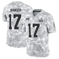Cleveland Browns Men's Limited Arctic Camo 2024 Salute to Service Jersey (17 Jerome Baker)
