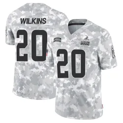 Cleveland Browns Men's Limited Arctic Camo 2024 Salute to Service Jersey (20 Jordan Wilkins)