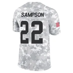 Cleveland Browns Men's Limited Arctic Camo 2024 Salute to Service Jersey (22 Dylan Sampson)