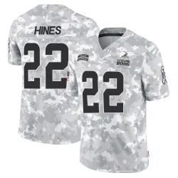 Cleveland Browns Men's Limited Arctic Camo 2024 Salute to Service Jersey (22 Nyheim Hines)