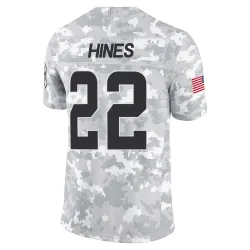 Cleveland Browns Men's Limited Arctic Camo 2024 Salute to Service Jersey (22 Nyheim Hines)