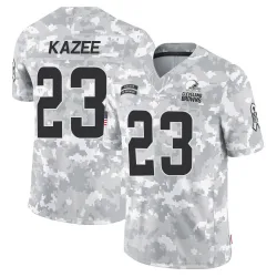 Cleveland Browns Men's Limited Arctic Camo 2024 Salute to Service Jersey (23 Damontae Kazee)